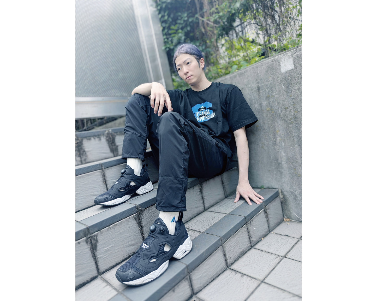 TOPANGA LOGO SOCKS MENS / WHITE